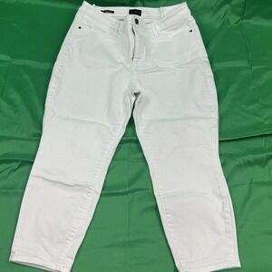 Talbots‎ Women's Jegging Crop Jeans White Size 14P Petite Stretch Denim Pants